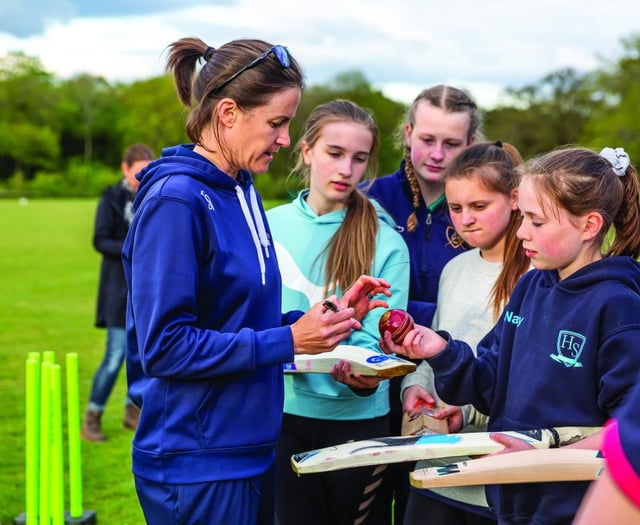 Girls get top coaching tips from former England star
