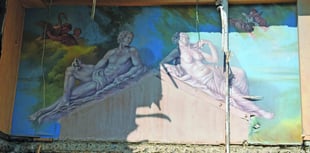 Old master-style murals uncovered in derelict pub