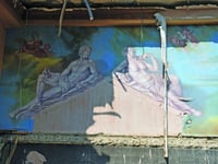 Old master-style murals uncovered in derelict pub
