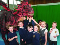 Dragon in school helps fire pupils’ imaginations