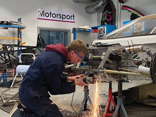 Race car provides hands-on experience for students