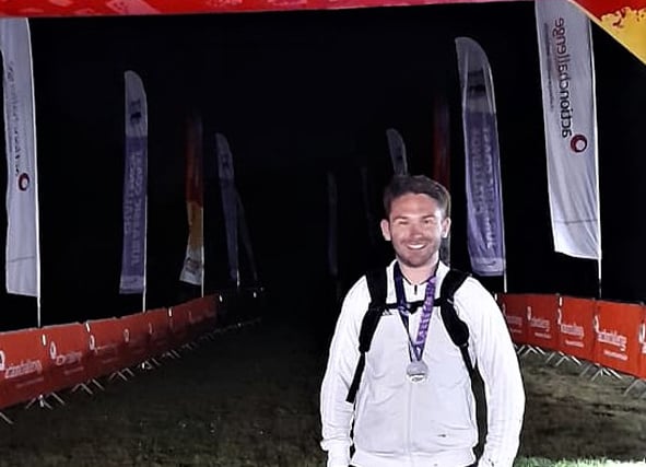 Chris completes Jurassic marathon for mental health charity
