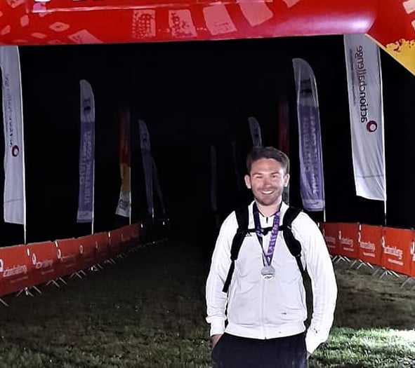 Chris completes Jurassic marathon for mental health charity
