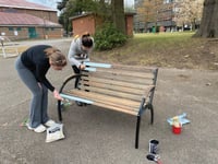 Hands-on experience for students at upcycling club