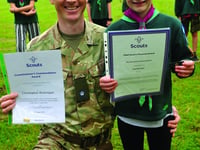 Top award for Hasti from Chief Scout