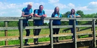 Hospice fundraisers get back to business with a woodland walk
