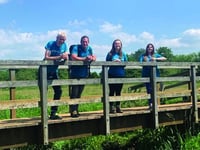 Hospice fundraisers get back to business with a woodland walk