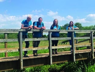 Hospice fundraisers get back to business with a woodland walk