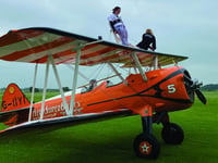 Louise loses weight to gain pounds through wing walk for hospice