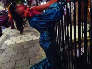 Woking designer’s special dress wows on TV