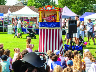 Sunshine and crowds at Chobham Carnival