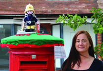 ‘Yarn bomber’ knits up support for Save Our Fire Station campaign