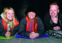 Charity workers spend night on the street to raise awareness of homelessness