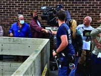 Flats are film set for creepy new drama