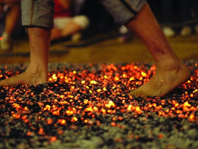 Hotfoot it to the firewalk for hospice