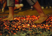 Hotfoot it to the firewalk for hospice