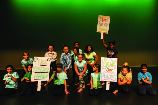 Children use dance to highlight fears for the planet