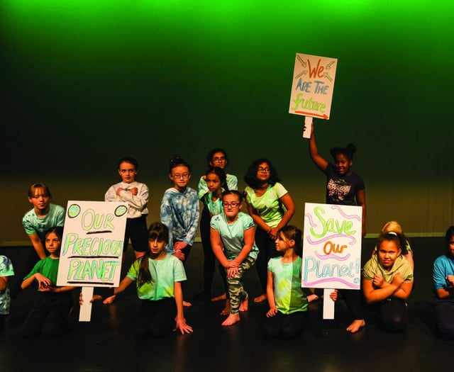 Children use dance to highlight fears for the planet