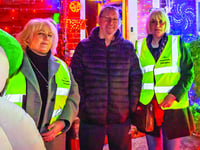 Christmas illuminations raising money for cancer charity