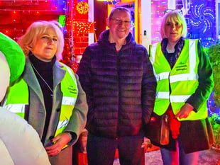 Christmas illuminations raising money for cancer charity