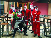 Santas cycle for hospice