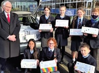 Pupils fill boxes of joy