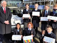 Pupils fill boxes of joy
