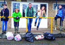Scouts lead the way in litter clean-up