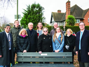 Benches mark dedicated service