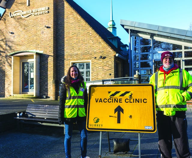 Volunteers keep vaccine clinic going strong