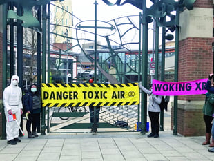 Climate activists raise air pollution concerns
