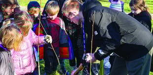 Children star in planting of Queen’s jubilee hedge
