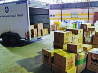 Charity keeps filling airport hangar with aid for Ukraine