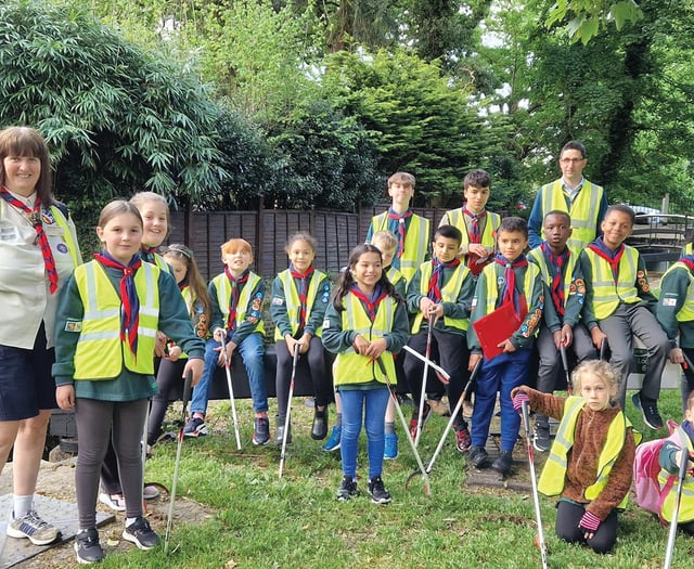 Cubs and Beavers help ‘Trash the Trash’ 