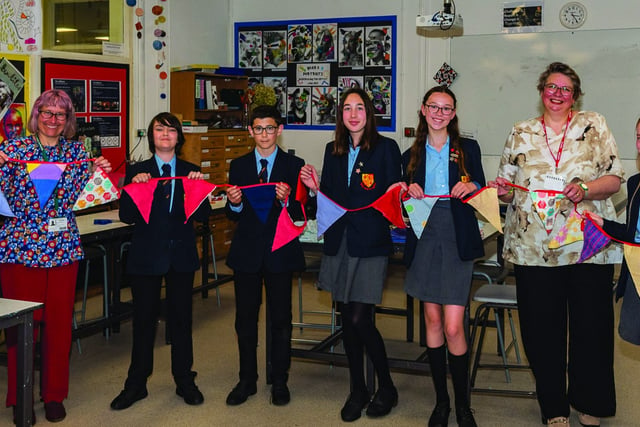 Bunting workshop teaches sewing as a life skill for young people