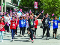 Dance tribute fills town centre with colour and movement 