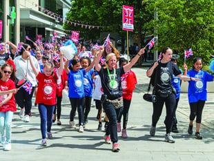Dance tribute fills town centre with colour and movement 