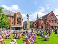 Centre Court takes centre stage on the square’s big screen