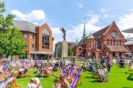 Centre Court takes centre stage on the square’s big screen