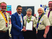 Jean receives Scouting’s highest award