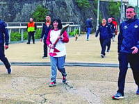Proud day for Anne as she carries Commonwealth Games baton