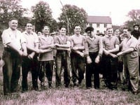 Bizarre tug of war through village pond