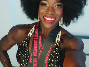 Kim is now a bodybuilding European champion