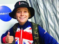 Marley in his ‘happy place’ at wakeboard world championships