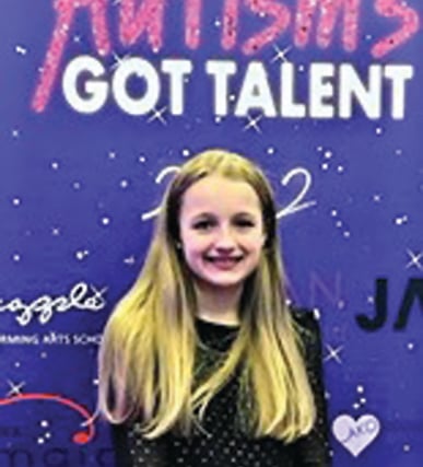 Zoey displays performing skills for Autism’s Got Talent