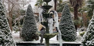 Woking pictured in the snow and ice