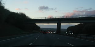 A3 driver's horror as windscreen smashed by object thrown from bridge