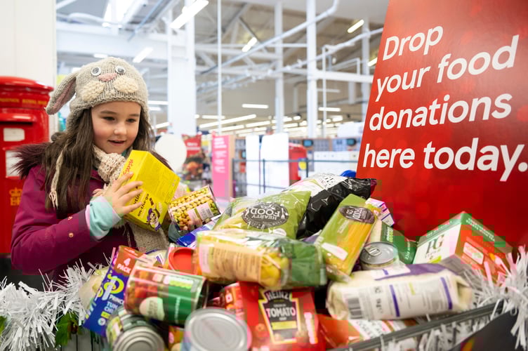Food bank collection point