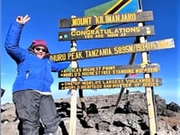 Lorna took on Kilimanjaro to thank Macmillan charity for its help