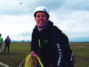Sky's the limit: Watch Woking paragliding star in action